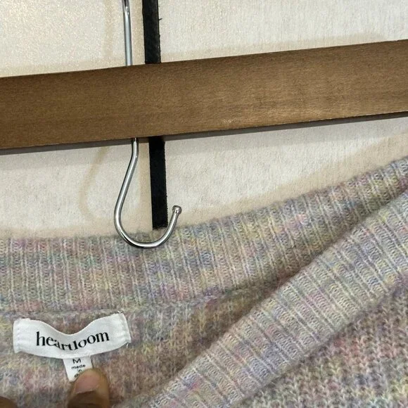 Anthropologie Heartloom Skirt Confetti Cable Knit Size M Stretch - Picture 4 of 6